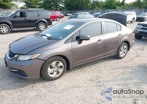 2015 Honda Civic Lx из США, поврежденный, VIN 19XFB2F54FE008766